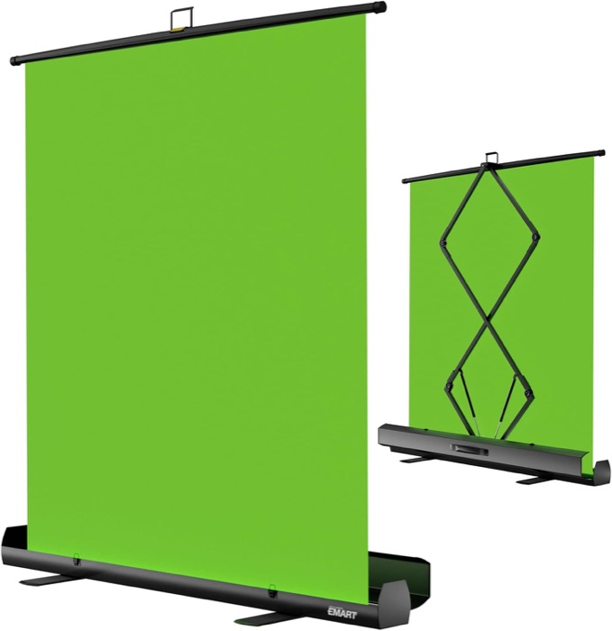 EMART Green Screen 58x74in Collapsible Chroma Key Panel