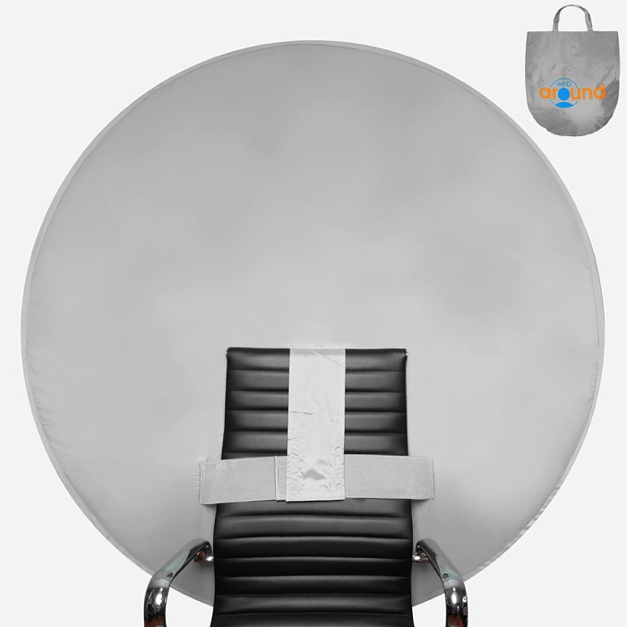 Webaround Big Shot 56" Grey Portable Collapsible Webcam Backdrop