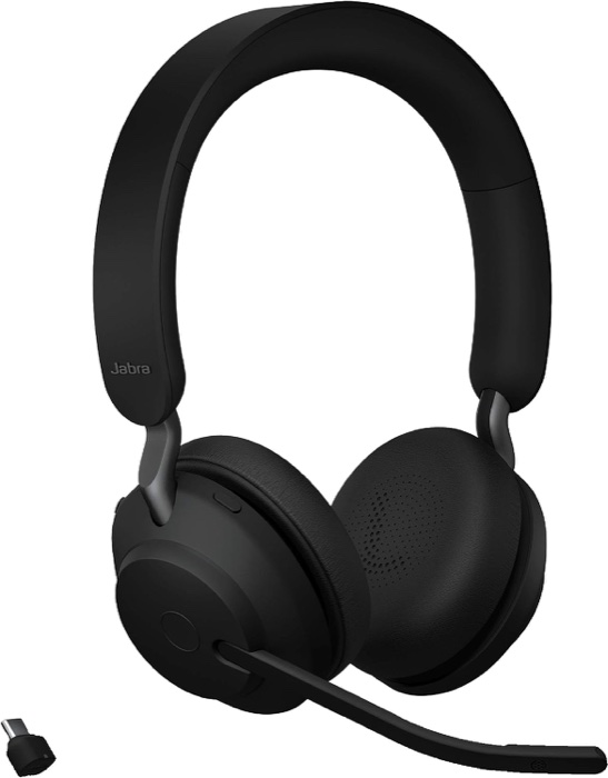 Jabra Evolve2 65 UC Stereo Wireless Headset with Link 380c